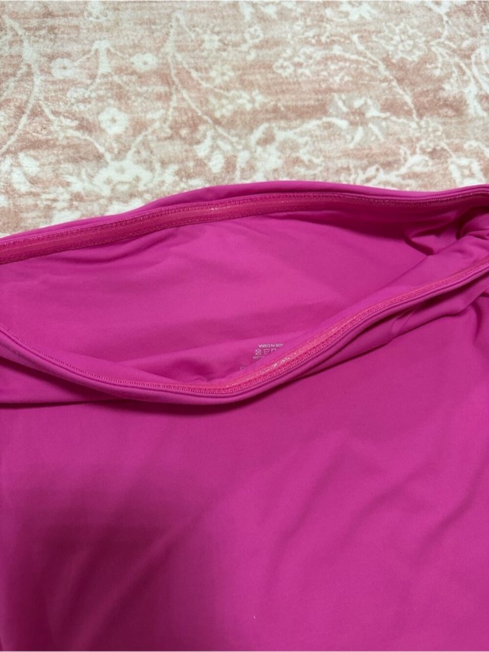 Fitted Pink Tube Crop Top - Picture 5 of 7